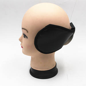 Couvre-oreilles en PU pour hommes, noirs, épais, chauds et protecteurs pour l'hiver, pour le cyclisme, à porter après application d'huile sur la peau - Product Image 4