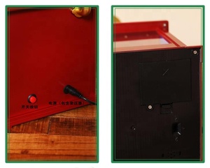 Tourne-disque antique de phonographe en forme de père Noël rétro classique avec <span class=keywords><strong>neige</strong></span> LED pour produit de gros de Noël dans une boîte de Noël festive - Product Image 4