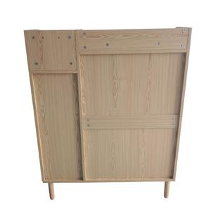 Mobile Porta Scarpe in Rattan Naturale con Ante a Ribalta, <span class=keywords><strong>Cassettiera</strong></span> in Legno, Mobile d'Ingresso, Arredamento per Scarpe - Product Image 5