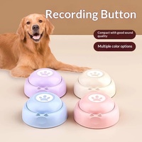 Jouet interactif en plastique pour chien, puzzle de communication pour animaux de compagnie, dispositif d'enregistrement sonore pour l'entraînement des chats et des chiens, vente en gros
