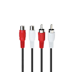 Cavo di Prolunga 2RCA Maschio a 2RCA Femmina, Cavo Audio <span class=keywords><strong>per</strong></span> Trasmissione Dati Video ad Alta Definizione <span class=keywords><strong>per</strong></span> TV, Altoparlanti, <span class=keywords><strong>Home</strong></span> Theater - Product Image 3