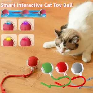 Cat Interactive Ball Toy Automatic Rolling Ball Faux Tail Smart Pet Electric Toy Cat Training Imitate <b>Mouse</b> Toy Pet Supplies - Product Image 3