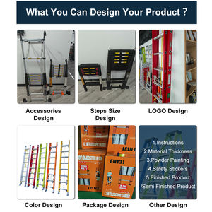 Prix d'usine Échelle à plate-forme en fibre de verre de taille personnalisée Échelle FRP double face haute résistance - Product Image 6