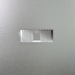 Système antivol EAS UHF 860-960 MHz, étiquette autocollante souple RFID personnalisable avec code de puce, rectangulaire argentée 46x19mm - Product Image 2