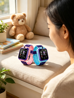 Tragbare Q12 Kinder-Smartwatch, SIM-Steckplatz, IPS-Bildschirm, SOS-Alarm-Tracking, Temperaturdetektor