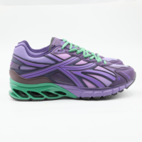 Chaussures de course rétro pour hommes en cuir avec semelle en EVA et TPU, amortissantes, style techwear