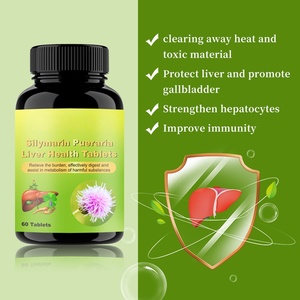Comprimés naturels à base de plantes de silymarine et de pueraria pour la santé du foie des adultes, 60 comprimés/flacon, 2 comprimés par jour - Product Image 2