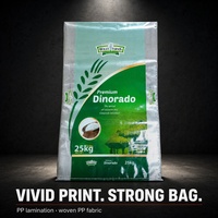 Sacos de Arroz Laminados de PP Tejido de 25kg y 50kg, Resistentes a la Humedad, Impresión Personalizada, Venta al Por Mayor