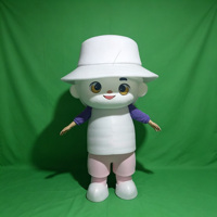 Personalizada mascota diseño flor muñeca dibujos animados mascota 3D muestra espuma tallado empresa mascota animación disfraz y Prop producción