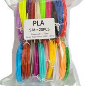 เบอร์ซิล PLA 3D ปากกาพิมพ์ 3 มิติ เส้นใยพลาสติก 1.75 มม. 5 ม. 20 สี ทนความร้อนสูง เป็นมิตรกับสิ่งแวดล้อม - Product Image 2
