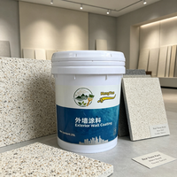Peinture acrylique multi-couleurs HengYue Water-in-Water, effet granit mat, revêtement mural extérieur, anti-UV, résistant aux intempéries, pour bâtiments