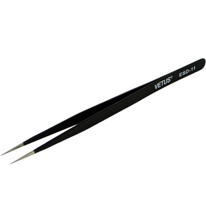 Vetus ESD-11 Precision Stainless Steel Pointed Tweezers Antistatic Laboratory <b>Clamps</b> - Product Image 4
