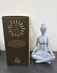 Statue <span class=keywords><strong>de</strong></span> <span class=keywords><strong>jardin</strong></span> Zen Lady Goodeco, figurines <span class=keywords><strong>en</strong></span> résine à collectionner, décorations d'intérieur, accents décoratifs pour étagères, idées <span class=keywords><strong>de</strong></span> cadeaux géniales 114 - Product Image 4