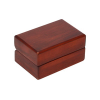Boîte à bague en bois brillant avec logo personnalisé, emballage de luxe pour demande en mariage, boîte cadeau pour bijoux et diamants