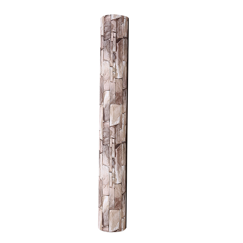 Hot selling Moisture-proof  self-adhesive  3d pvc wallpaper for washroom