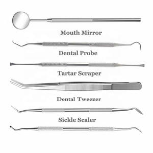 Kit de espelho dental para dentes, espelho de boca para laboratório dentista, ferramenta de escolha, raspador de dentes, conjunto de ferramentas para dentistas - Product Image 3