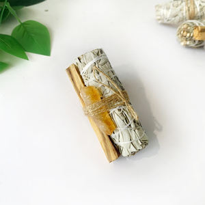 Juego de aromaterapia de piedra original de cristal de madera sagrada de Perú, salvia natural, Meditación de Yoga, purificación interior - Product Image 6