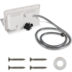 CAPEXRV Exterior Shower Box Kit with Lock Stainless Steel <strong>Faucet</strong> &amp; Hose Camper Trailer Outside Shower Accessories - Product Image 3