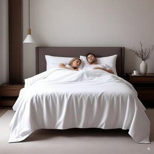 Ensemble de draps en microfibre brossée 4 pièces, style simple, 90 g/m², 400 fils, résistant au rétrécissement et à la décoloration - Product Image 6