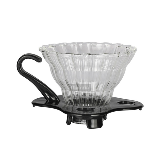HIGHWIN Pour Over Coffee Dripper Reusable High Borosilicate Glass Coffee Dripper