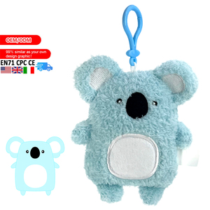 Dễ thương màu hồng <span class=keywords><strong>Bunny</strong></span> sang trọng Keychain <span class=keywords><strong>Mini</strong></span> thỏ vuông Thú nhồi bông mềm Keyring trang trí EN71 tùy chỉnh đáng yêu nhỏ plushies - Product Image 4