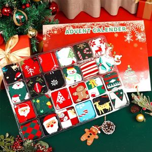 Christmas <b>Socks</b> <b>Advent</b> <b>Calendar</b> 24 Pairs Crew <b>Socks</b> Women's Breathable Holiday Gift Set - Product Image 4