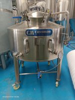 Cuve de mélange en acier inoxydable avec agitateur, réservoir sous pression, capacité 200L/2000L/3000L