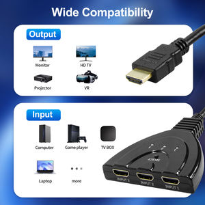 Conmutador <span class=keywords><strong>HDMI</strong></span> 2.1 GC 8K 3 en 1, Hub Divisor <span class=keywords><strong>HDMI</strong></span> de 48 Gbps y 4K a 120 Hz con Cable Pigtail para PS5, Xbox, Monitor - Product Image 4