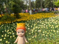 100% Asli Sonny Angels Flower Series Blind Box Figur Lucu Produk Tren Hiasan Meja Mainan Koleksi Hadiah