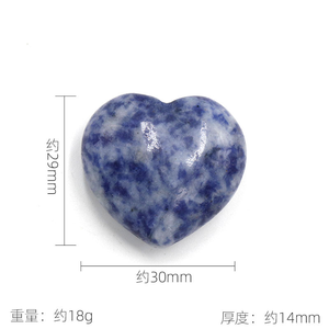 Enerji şifa meditasyon stres rahatlama için 3cm karışık doğal taş kristal kalp taş şifa taşları - Product Image 2