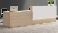 Mobilier de bureau au Design moderne, comptoir de réception, Table de réception, bureau en bois