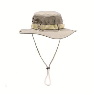 Outdoor <b>Sunscreen</b> Drawstring Bucket Hat Unisex Summer Breathable Fishing Bucket Hat Accept Design Sunproof Bucket Hat - Product Image 6