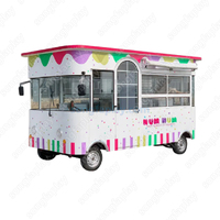 Nouveau chariot mobile Songfa pour boissons fraîches, café et snacks, idéal pour les marchés, centres commerciaux et camping – Remorque électrique de restauration rapide