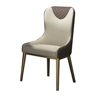 Ensemble de meubles de salle à manger d'hôtel moderne Offre Spéciale chaise en cuir rembourrée simple avec velours en bois bureau à domicile dubaï