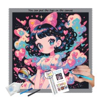 N-2504 personnalisé Portrait diamant peinture 5D bricolage perceuses carrées en gros livraison directe 6AB Art diamant peinture