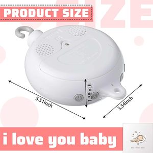 BPA free stocks rotazione a batteria personalizzata 35 ninne nanne altoparlante bluetooth culla cellulari motor spinner music box - Product Image 3