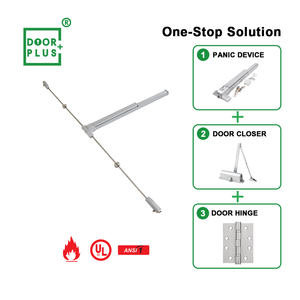 Barra Antipanico Ignifuga Doorplus Certificata UL ANSI in Acciaio Inox Nero ORB Dispositivo di Uscita <span class=keywords><strong>con</strong></span> Serratura a Spinta - Product Image 5
