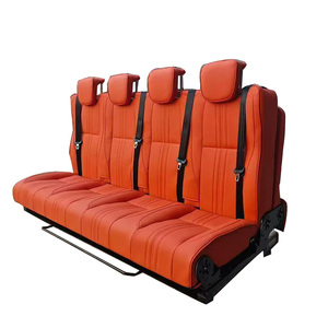 AutoLiuMa L009S Sedili Pieghevoli a 4 Posti per Conversione Camper Van Sprinter, Sedute in Pelle Nappa e Letti Espandibili - Product Image 1