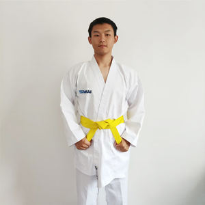 Vente en gros logo personnalisé Wkf Kyokushin <span class=keywords><strong>Arawaza</strong></span> <span class=keywords><strong>Kimono</strong></span> vêtements Kumite Gi <span class=keywords><strong>Kata</strong></span> Uniforme De Wkf approuvé uniforme de karaté Smai - Product Image 2