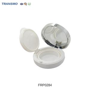 Custom Press Powder Cosmetic case clear Cushion <b>Foundation</b> case pink Round Empty Makeup <b>Compact</b> case with Mirror - Product Image 4