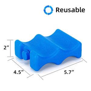 Six Pack Beer Gel Ice Pack Can <b>Cooler</b> Holder with Geometric Pattern PE <b>Material</b> for Keeping Fresh Milk Wine - Product Image 2