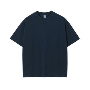 Camisetas de Hombre al por Mayor, Lisas, Tejidas, 100% Algodón, con Estampado Puff, Formales, de Manga Corta, Talla Grande, con Impresión de Logotipo Personalizado - Product Image 3