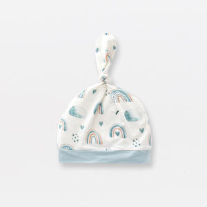 <span class=keywords><strong>Bonnet</strong></span> bébé personnalisé en viscose de bambou 95% et élasthanne 5% avec impression numérique réactive, bavoirs pour nouveau-nés - Product Image 3