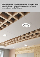 Dernier produit tendance 2026 : Diffuseurs d'air de plafond durables en ABS de 75 mm pour gymnases, bibliothèques et cafés
