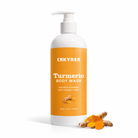 Gel Douche Éclaircissant au Curcuma, Miel et Citron – Nettoyant Corporel Liquide Hydratant et Équilibrant le pH pour une Peau Profondément Nettoyée