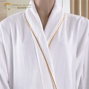 Comercio al por mayor de las mujeres y los hombres de Color <span class=keywords><strong>blanco</strong></span> de algodón de terciopelo <span class=keywords><strong>Hotel</strong></span> Albornoz - Product Image 4