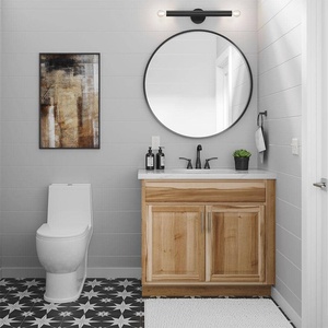 Hiện Đại Sang Trọng Gỗ Sồi Ẩn Tủ Bếp Thân Thiện Với Môi Cơ Sở Bồn Rửa Với Vòi Nước Bản Lề Ngăn Kéo Giỏ Phụ Kiện - Product Image 6