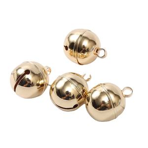 Оптовая продажа, латунный золотой колокольчик для рождественских украшений, праздничный металлический Латунный Колокольчик - Product Image 1