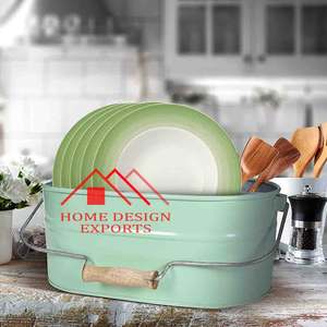 Organizador de escasez de Caddy de Metal galvanizado, utensilios de cocina, vajilla, soporte para vajilla, organizador de condimentos, cesta de comedor, vajilla - Product Image 4