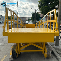 Rampe de quai mobile hydraulique haute performance Haoxiang en acier au carbone, plateforme de chargement portable pour chariots élévateurs et conteneurs